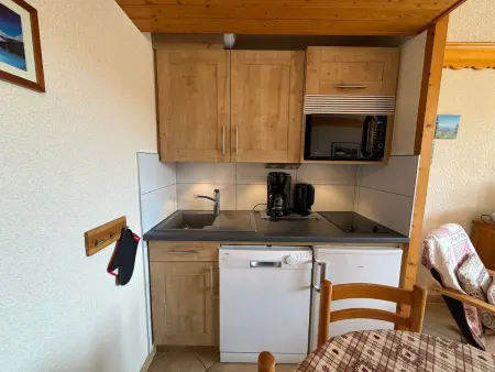 Studio cabine aux Saisies, balcon sud, 4 couchages - Photo 4
