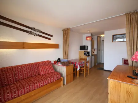 Studio lumineux avec balcon sud, animaux admis, Appartement 3 personnes à Les Saisies - Photo 6