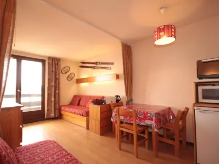 Studio lumineux avec balcon sud, animaux admis, Appartement 3 personnes à Les Saisies - Photo 8