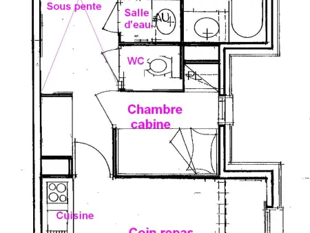 Appartement 3 pièces avec balcon sud aux Saisies - Photo 3