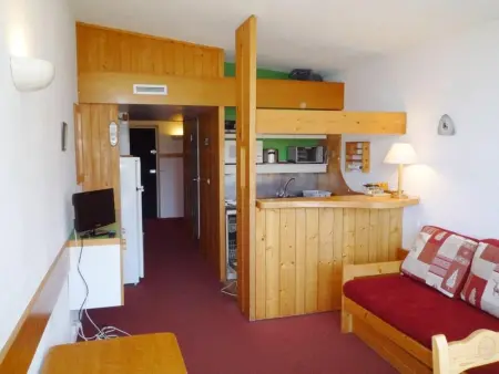 Studio 5 pers skis aux pieds, balcon sud-ouest, Arc 1800 - Photo 1