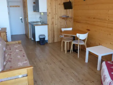 Studio 3 personnes avec balcon, WiFi et animaux admis aux Arcs 1800 - Photo 1