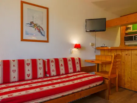 Studio skis aux pieds, balcon, animaux admis, Arc 1800 - Photo 1