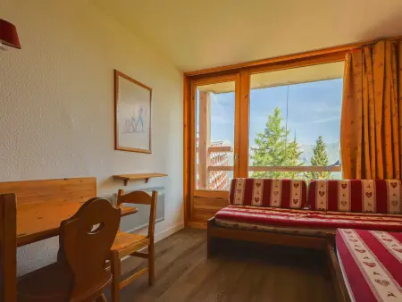 Studio skis aux pieds, balcon, animaux admis, Arc 1800 - Photo 5