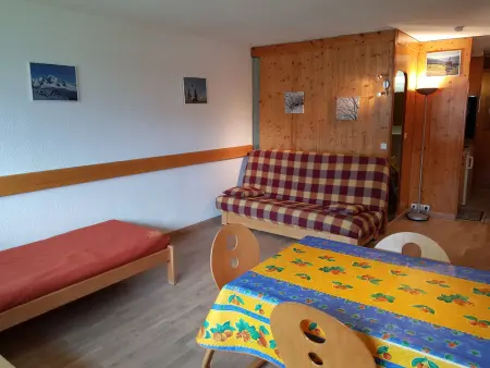 Studio rénové pour 3 à Arc 1600, ski aux pieds, animaux admis - Photo 1