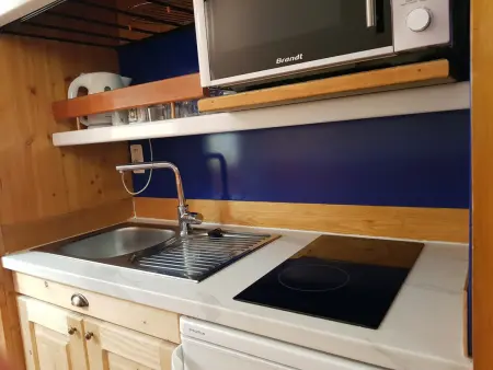 Studio rénové pour 3 à Arc 1600, ski aux pieds, animaux admis - Photo 5
