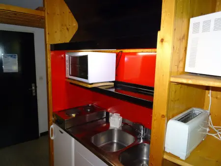 Studio 3 pers à Arc 1600, balcon exposé sud, skis aux pieds, WiFi - Photo 5