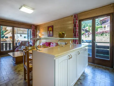 Appartement cosy, proche pistes et centre, 3 pièces, 6 pers, cheminée, balcon, parking - Photo 8