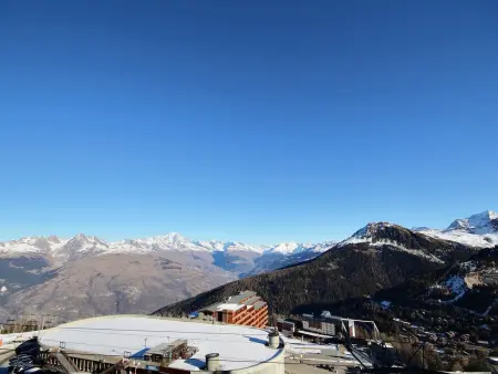 Studio cabine rénové, vue sur Mont-Blanc, Appartement 4 personnes à Plagne Aime 2000 - Photo 5