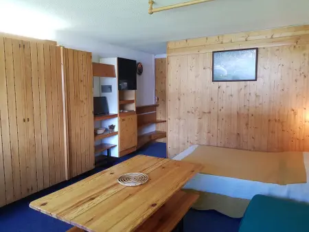 Studio pour 3 pers. aux Arcs 1600, ski aux pieds, proche commerces, avec WiFi - Photo 1
