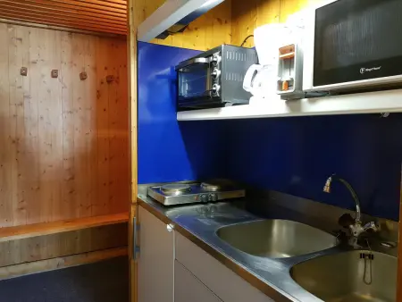 Studio pour 3 pers. aux Arcs 1600, ski aux pieds, proche commerces, avec WiFi - Photo 4