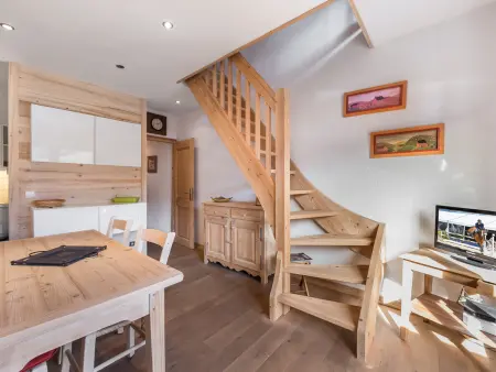 Appartement 1 chambre et mezzanine à Megève avec balcon et animaux admis - Photo 1
