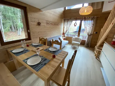 Duplex rénové avec balcon et garage à La Clusaz - Photo 4