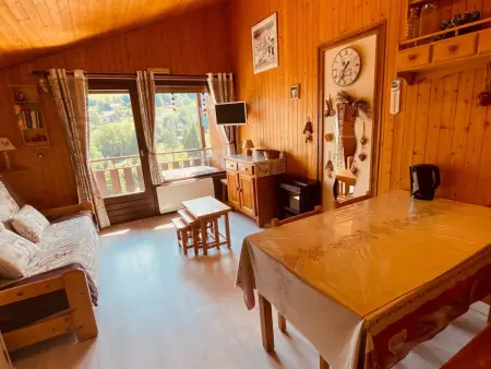 Studio 4 couchages avec garage proche pistes, Appartement 5 personnes à La Clusaz - Photo 1
