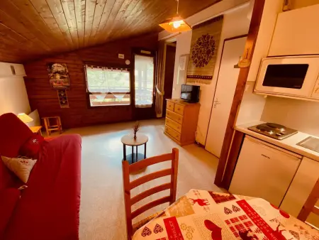 Charmant studio avec balcon et parking couvert, proche télémix et pistes, à La Clusaz - Photo 1