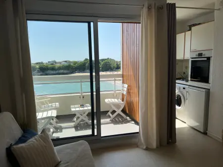 Ploemeur Lomener T2 Balcon Vue Mer, Appartement 3 personnes à Ploemeur - Photo 5