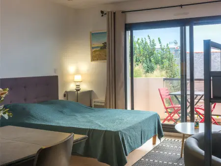 Studio à Larmor-Plage: balcon, parking, à 500m de la mer et des commerces - Photo 1