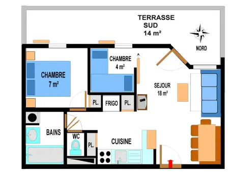 Appartement spacieux 6 pers au pied des pistes avec wifi et parking - Photo 5