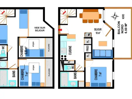 Duplex 10 pers au pied des pistes avec parking, balcon et wifi à Val Cenis - Photo 5