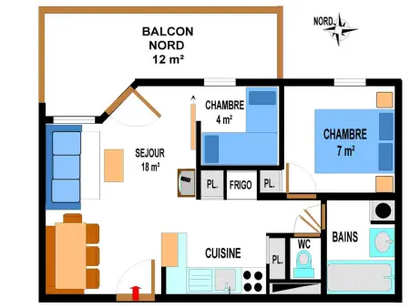 Appartement spacieux 6 pers au pied des pistes avec parking & WiFi - Photo 5
