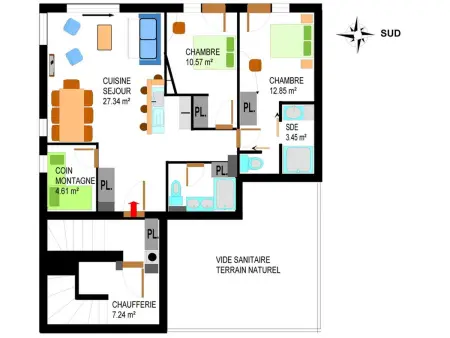Appartement spacieux pour 8 personnes à Val Cenis Lanslevillard, proche des pistes et commodités - Photo 5
