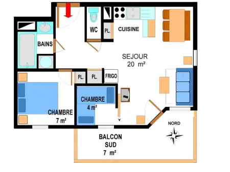 Appartement spacieux à Lanslevillard avec balcon et parking - Photo 5