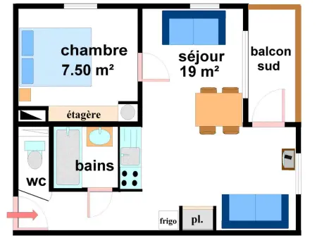 Charmant appartement à 300m des pistes à Lanslebourg avec balcon et garage - Photo 5