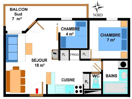 Appartement spacieux 6 pers. avec balcon et parking au pied des pistes - Photo 5