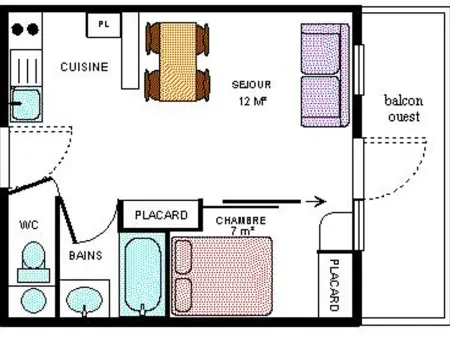 Appartement cosy 4 pers au pied des pistes, balcon et Wifi - Photo 5