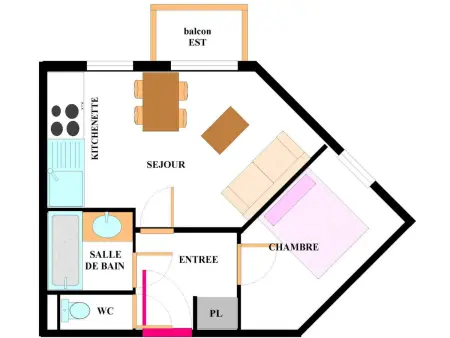Appartement à Val-Cenis - 4 pers, pied des pistes, piscine, balcon, parking, WiFi gratuit - Photo 5