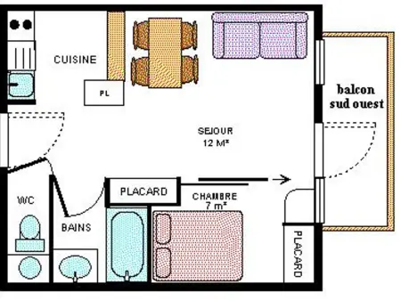 Appartement cosy 4 pers, pied des pistes, balcon, parking, WiFi - Photo 5