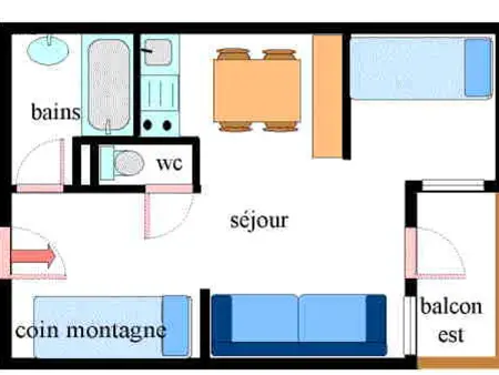 Charmant Appartement pour 4 à Val Cenis le Haut, Résidence La Triade, 200m des Pistes - Photo 5
