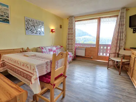 Studio cabine ensoleillé avec balcon à 1450m, Appartement 2 personnes à Notre Dame de Bellecombe - Photo 1