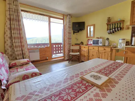 Studio cabine ensoleillé avec balcon à 1450m, Appartement 2 personnes à Notre Dame de Bellecombe - Photo 2