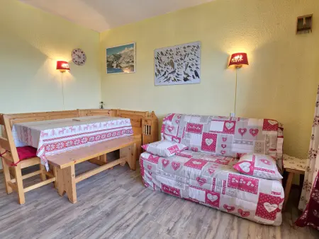Studio cabine ensoleillé avec balcon à 1450m, Appartement 2 personnes à Notre Dame de Bellecombe - Photo 3