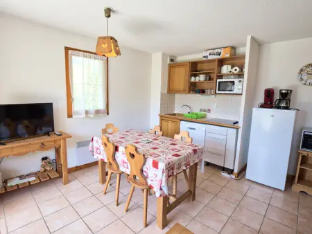 Appartement au pied des pistes avec terrasse, animaux admis, Flumet - Photo 2