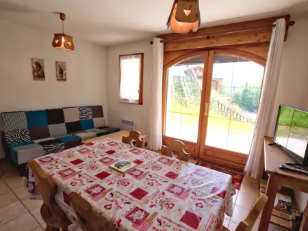 Appartement au pied des pistes avec terrasse, animaux admis, Flumet - Photo 5