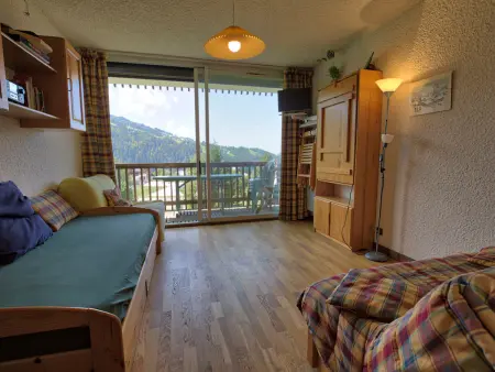Studio skis aux pieds avec balcon et animaux acceptés - Photo 3