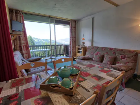 Studio skis aux pieds avec balcon et vue à Notre-Dame-de-Bellecombe - Photo 3