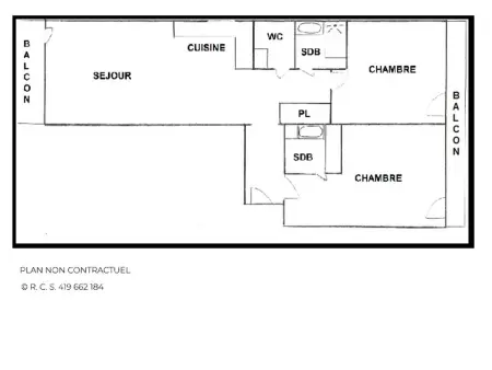 Appartement rénové 3 pièces pour 6 pers, balcon, 2 sdb, proche ascenseur, skis, qualité 4 flocons - Photo 12