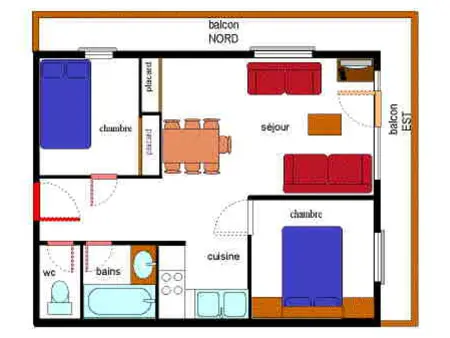 Appartement 6 pers avec WIFI proche des pistes, Appartement 6 personnes à Lanslevillard - Photo 5