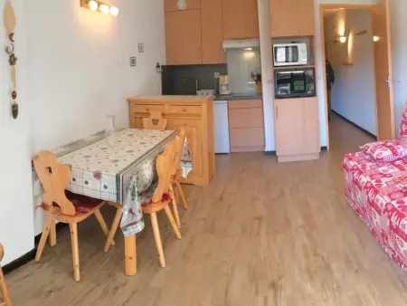 Studio cabine 25m² au pied des pistes à Corrençon - Balcon sud - Photo 12