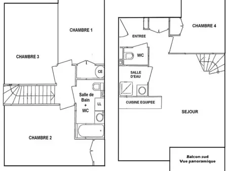 Appartement spacieux 5 pièces, 3 bains, park., Appartement 10 personnes à Villard sur Doron - Photo 3