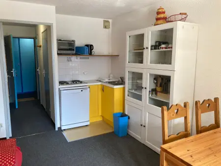Studio cabine 4 pers, balcon, pied des pistes, ascenseur - Photo 1