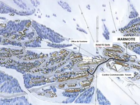 Magnifique appartement contemporain à Courchevel 1850, 3 chambres, sauna, parking - Photo 12