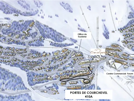 Courchevel 1850 : 4-5 pers, centre, confort, Appartement 5 personnes à Courchevel 1850 - Photo 8