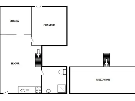 Appartement T2 Mezzanine 5 pers, Vue sur Mer, Parking - Photo 11