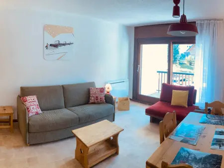 Studio cabine 4 pers, balcon sud, local à skis, Appartement 4 personnes à Valloire - Photo 1