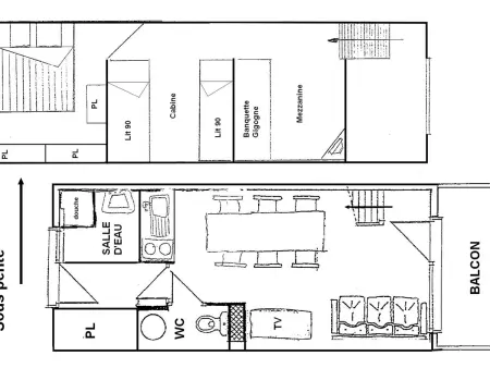 Les Saisies - Appartement 3 pièces mezzanine, 8 pers, plein sud, tout équipé - Photo 3