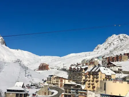 Studio cabine 4 personnes avec balcon - La Mongie, près des pistes - Photo 12